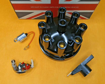 ROVER P6 3500 V8 (1972 - 76) DISTRIBUTOR CAP POINTS ROTOR ARM CONDENSER - Vroom Classics