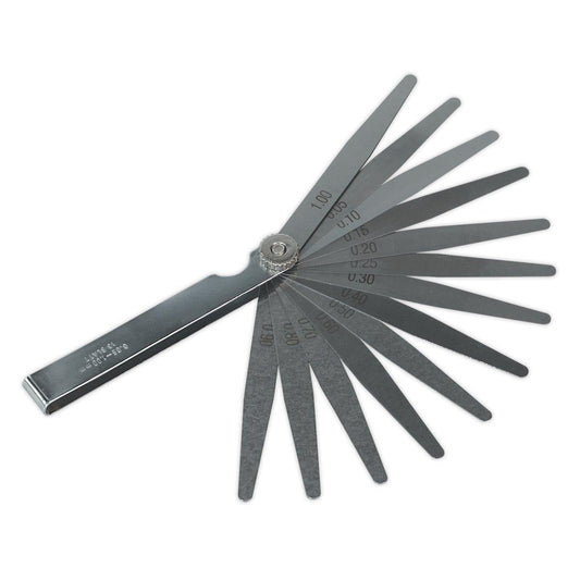 Sealey S0517 Feeler Gauge 13 Blade - Metric - Vroom Classics