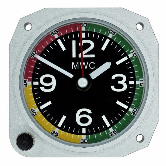 Small Air Speed Desk Clock Silver - Vroom Classics