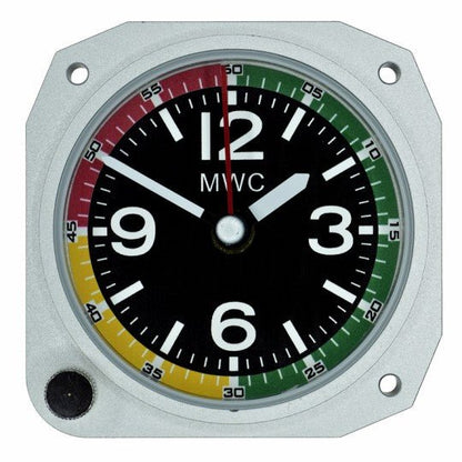 Small Air Speed Desk Clock Silver - Vroom Classics