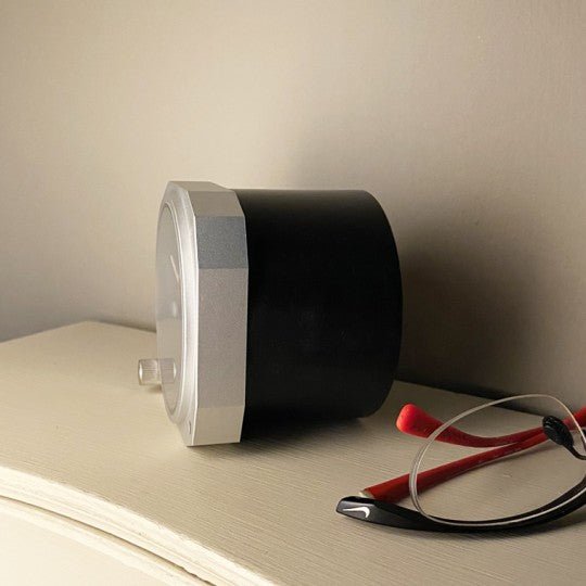 Small Altimeter Desk Clock Silver - Vroom Classics