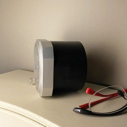 Small Altimeter Desk Clock Silver - Vroom Classics