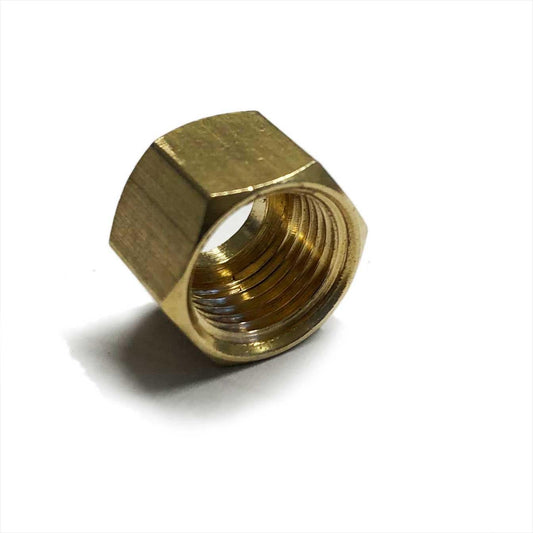 Solder Nut Copper Petrol Fuel Pipe 1/8" BSP - For 1/8" & 3/16" OD Tube - Vroom Classics