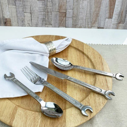 Spanner Cutlery 4 Place Setting - Vroom Classics