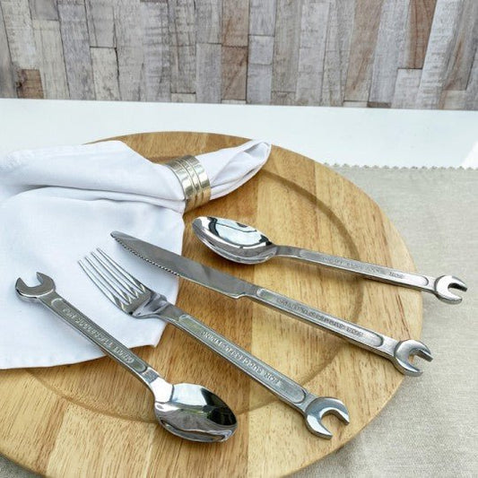 Spanner Cutlery 4 Place Setting - Vroom Classics