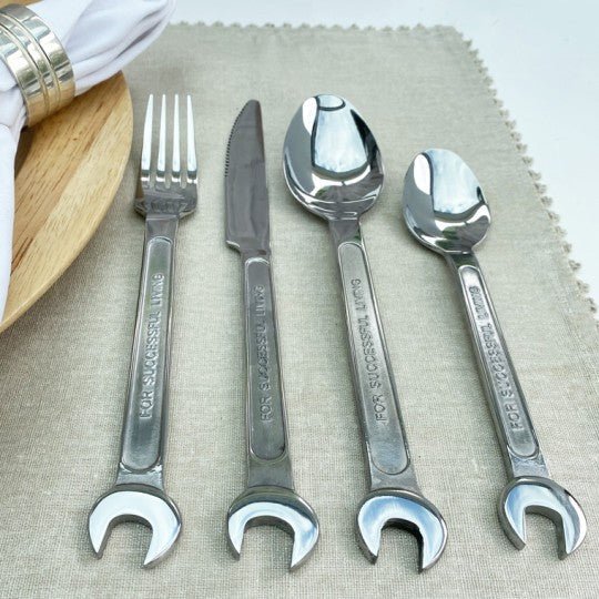 Spanner Cutlery 4 Place Setting - Vroom Classics