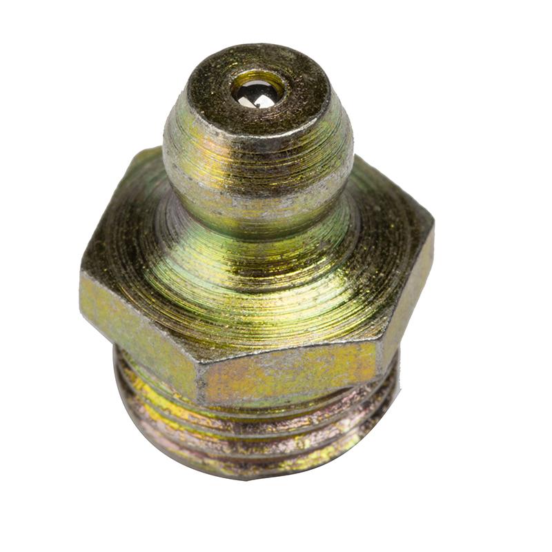 Straight Grease Nipple 1/4 Inch Mild Steel UNF Thread Pack of 10 - Vroom Classics