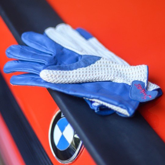 Suixtil Grand Prix Blue Driving Gloves - Vroom Classics