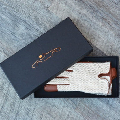 Suixtil Grand Prix Brown Driving Gloves - Vroom Classics