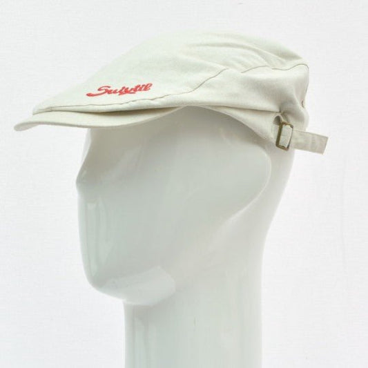 Suixtil Linen Race Cap Beige - Vroom Classics