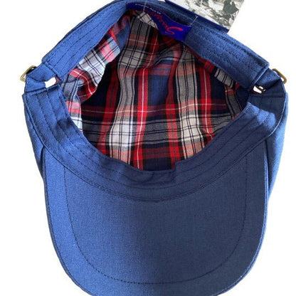 Suixtil Linen Race Cap Navy Blue - Vroom Classics
