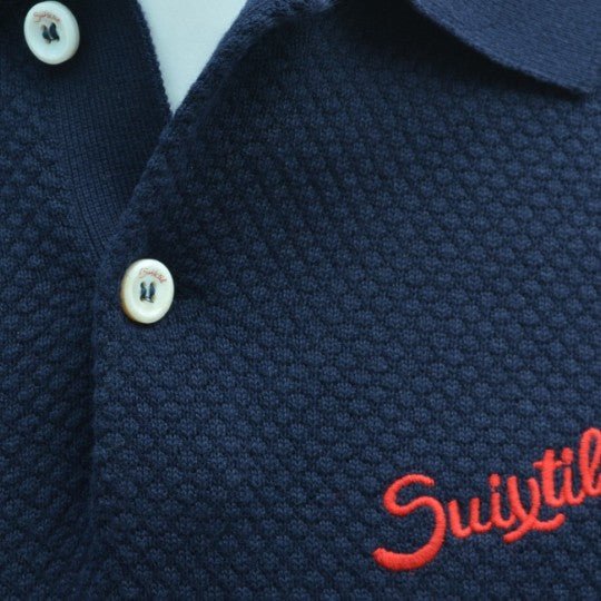 Suixtil Nassau Polo Shirt Navy Blue - Vroom Classics