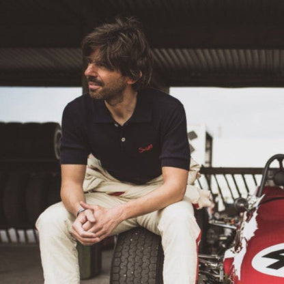 Suixtil Nassau Polo Shirt Navy Blue - Vroom Classics