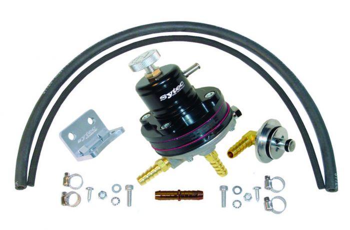Sytec 1:1 Motorsport Adjustable Fuel Pressure Regulator Kit (Black) (VK - MSV - SAX1 - BK) - Vroom Classics