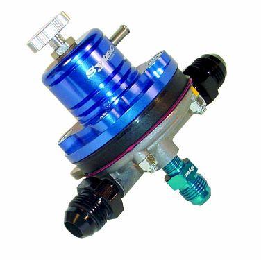 Sytec EFI 1:1 Motorsport Regulator (JIC8 x 2 +JIC6 Unions) Blue (MSV005B) - Vroom Classics