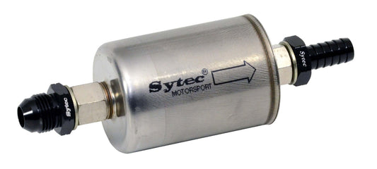 Sytec Motorsport Fuel Filter 12mm In jic8 out (SSFM010) - Vroom Classics