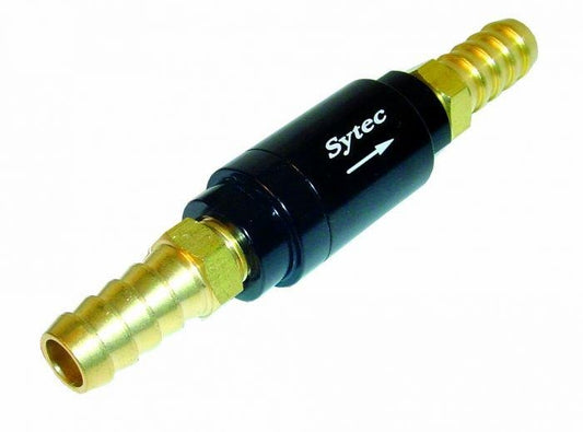 Sytec One Way Valve with 10mm push on tails (Black) (OWVS010-BK) - Vroom Classics