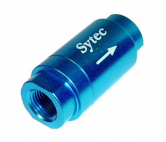 Sytec One Way Valve with 1/8 NPTF Female Connection (Blue) (OWVS000 - B) - Vroom Classics