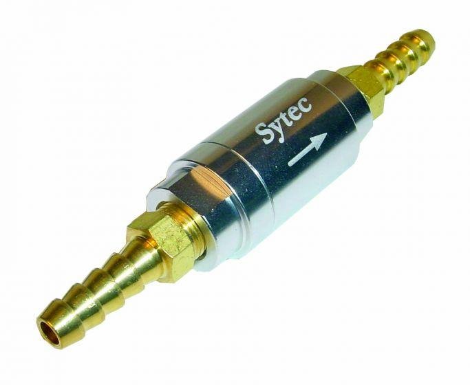 Sytec One Way Valve with 6mm push on tails (Silver) (OWVS006 - S) - Vroom Classics