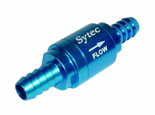 Sytec One Way Valve with 8mm push on tails (Blue) (OWVS008 - B) - Vroom Classics