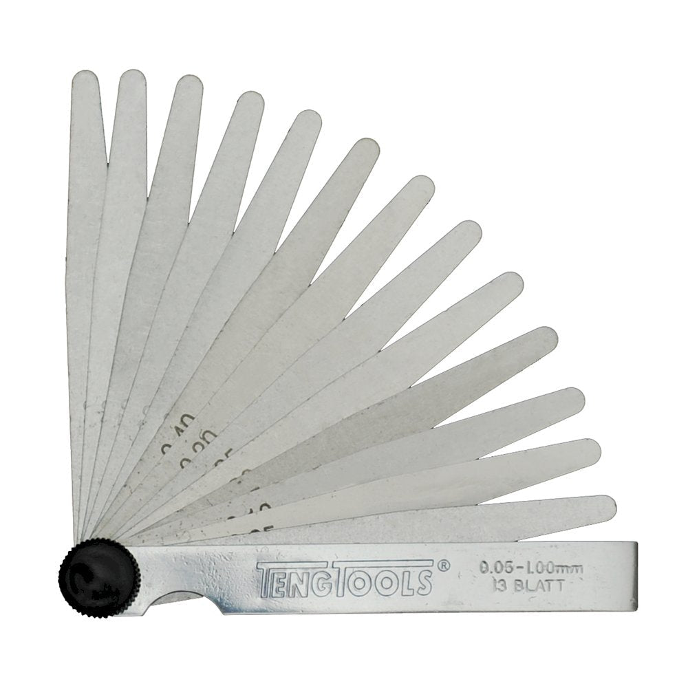 Teng Tools FG13100 Feeler Gauge 0.05 - 1 100mm 13 Pieces - Vroom Classics