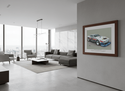 The Aston Martin DBS V8 RHAM/1 "The Muncher" - Limited Edition Giclee Print - Vroom Classics