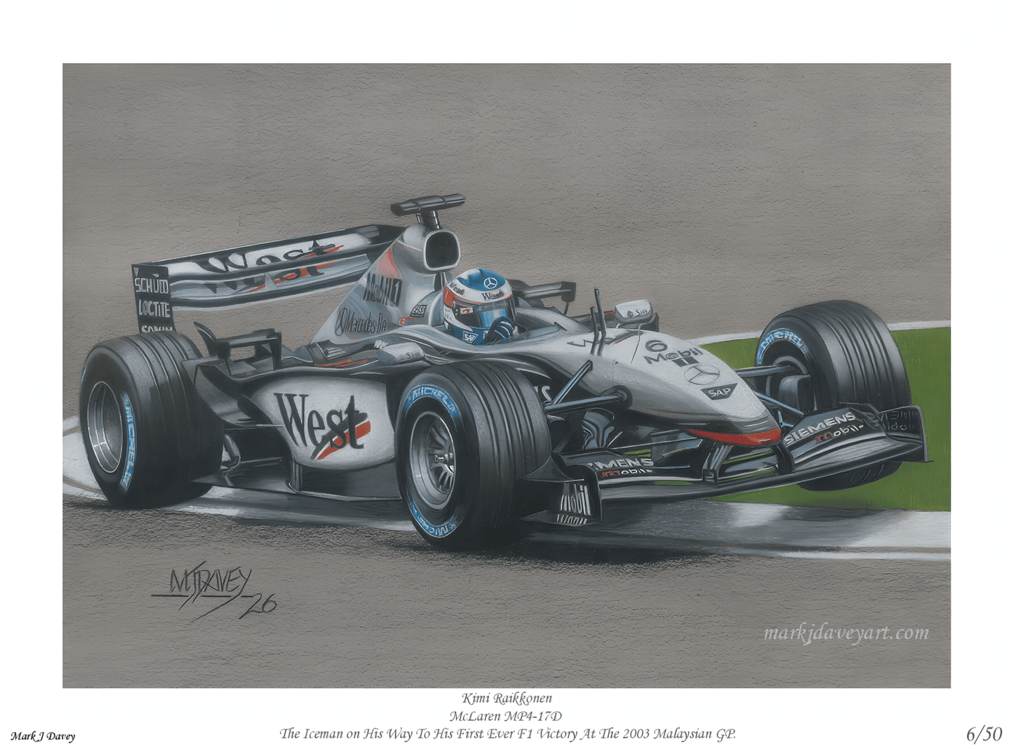 The Iceman's First Win - Limited Edition Giclee Print - Vroom Classics