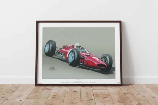 The Only Champion on 2 Wheels and 4 - Limited Edition Giclee Print - Vroom Classics