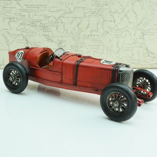 Tinplate Red No10 Racing Car - Vroom Classics