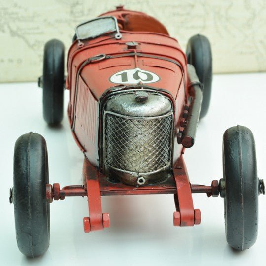 Tinplate Red No10 Racing Car - Vroom Classics
