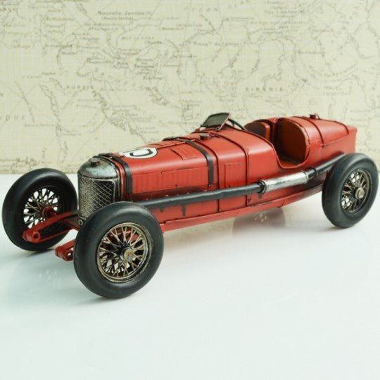 Tinplate Red No10 Racing Car - Vroom Classics