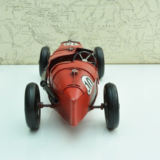 Tinplate Red No10 Racing Car - Vroom Classics