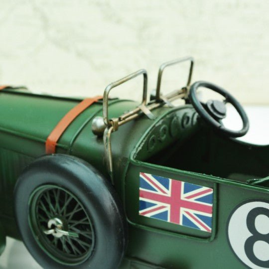 Tinplate Vintage Green Racing Car - Vroom Classics