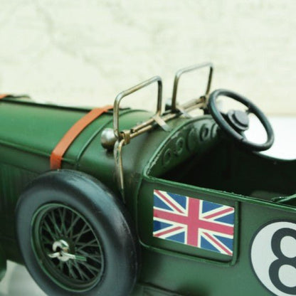 Tinplate Vintage Green Racing Car - Vroom Classics