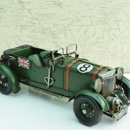 Tinplate Vintage Green Racing Car - Vroom Classics