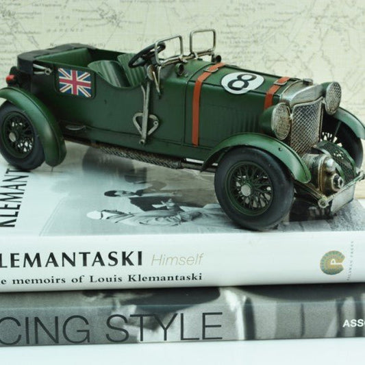 Tinplate Vintage Green Racing Car - Vroom Classics