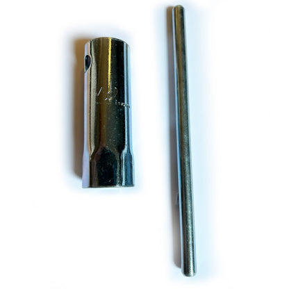 Tools - Melco - Spark Plug Box Spanner (Hex 13/16" A/F) + 8" Tommy Bar - Vroom Classics