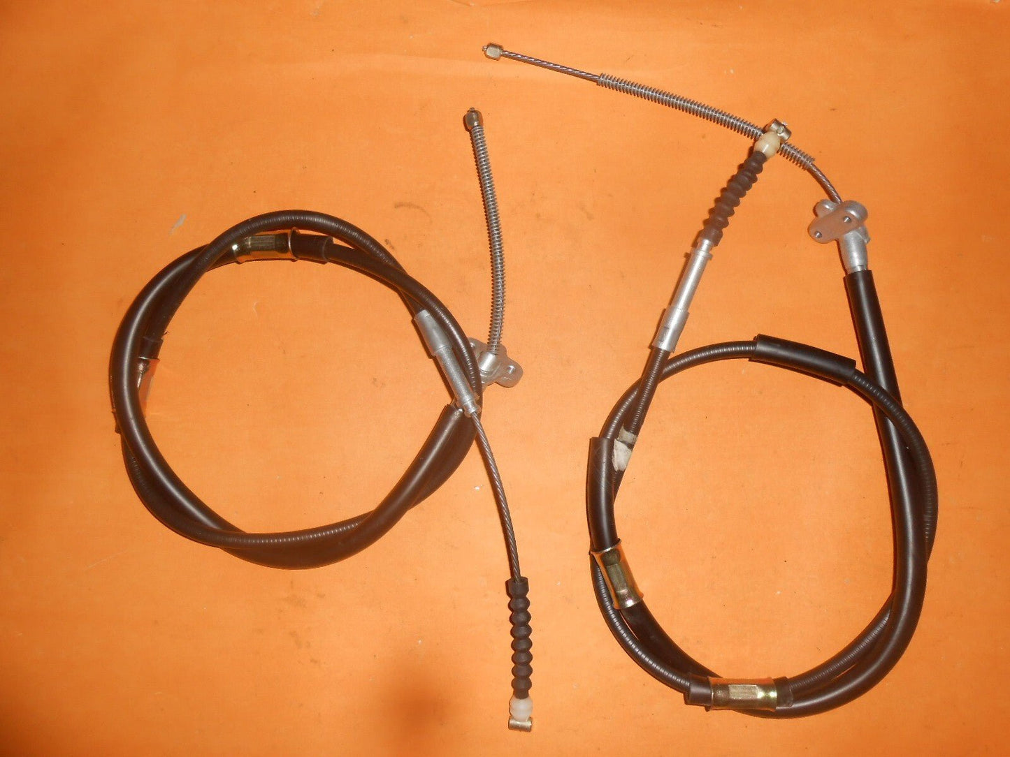 TOYOTA CARINA II AT151, CT150(07/1985 - 88) HAND BRAKE CABLES PAIR - VJB806,VJB807 - Vroom Classics