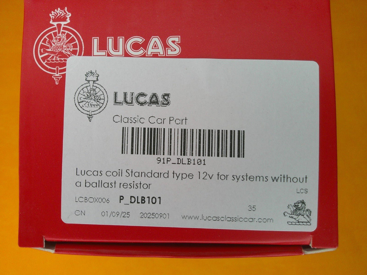 TRIUMPH 1300 1300TC (1966 - 70) LUCAS IGNITION COIL - 8000 - Vroom Classics