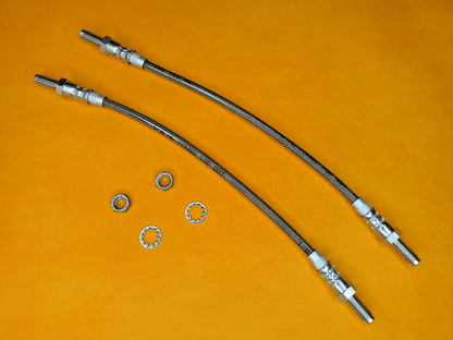 TRIUMPH DOLOMITE 1850 HL(1972 - 81)REAR STAINLESS STEEL BRAKE HOSES PAIR - Vroom Classics