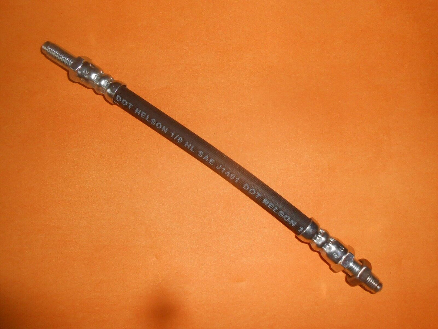 TRIUMPH TR4a, TR5, TR6 (1964 - 76) REAR LEFT BRAKE HOSE + locking nut - GBH177 - Vroom Classics