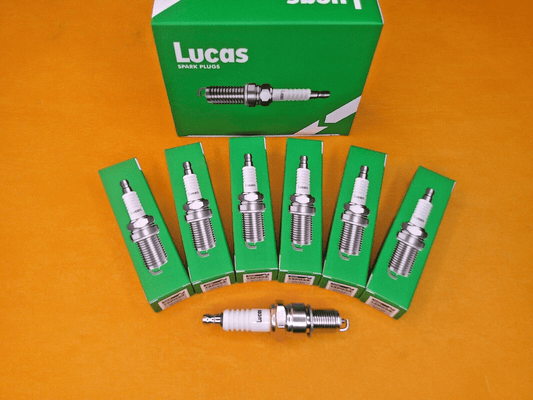 VAUXHALL CRESTA PB PC 2.6 & 3.3 (1962 - 67) SPARK PLUGS SET of 6 - GENUINE LUCAS - Vroom Classics