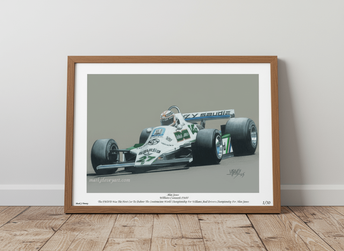 Williams' First World Champion - Limited Edition Giclee Print - Vroom Classics