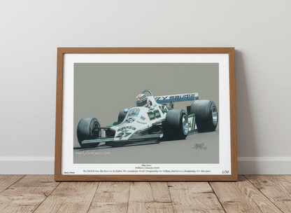 Williams' First World Champion - Limited Edition Giclee Print - Vroom Classics