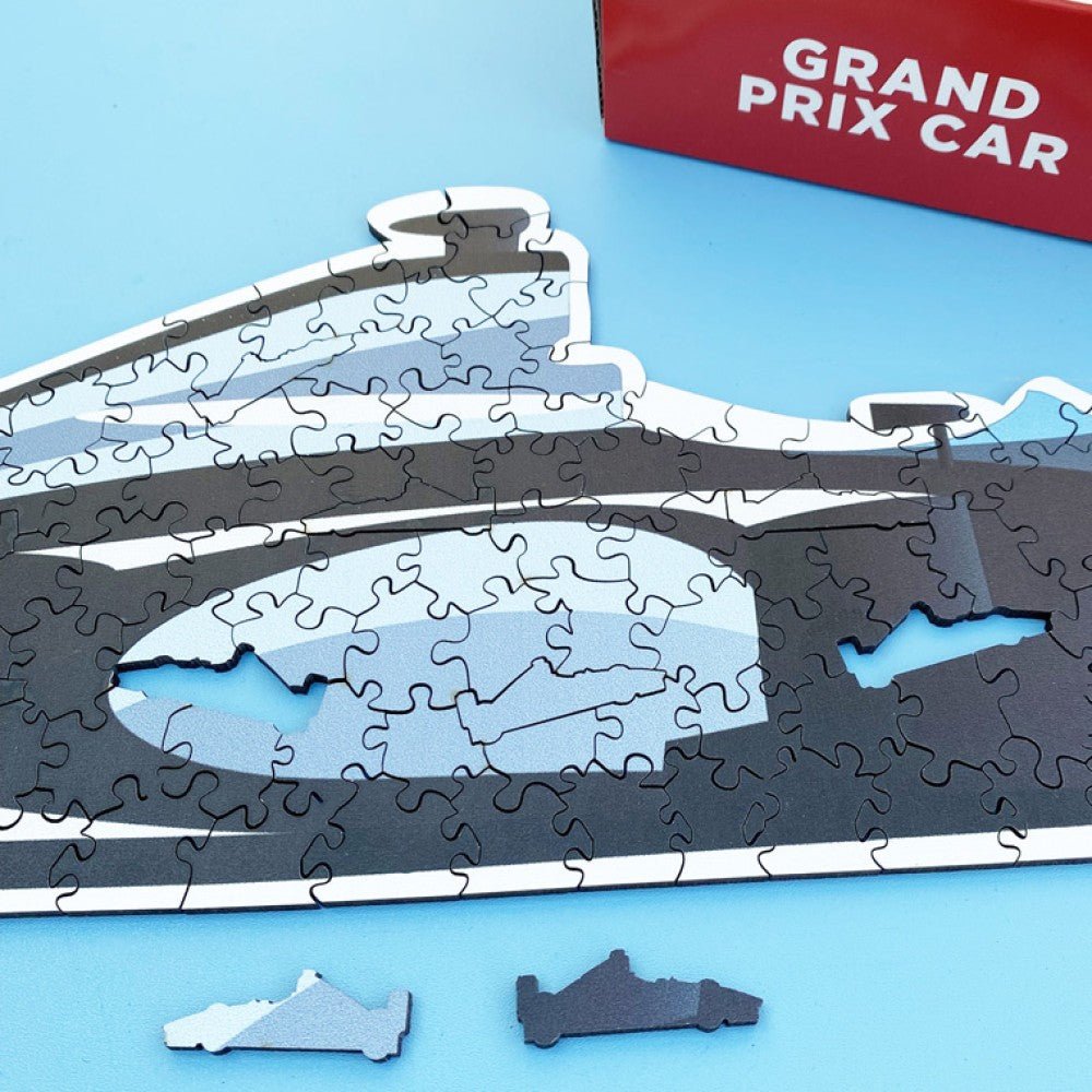 WOODEN SHAPED F1 CAR JIGSAW - Vroom Classics