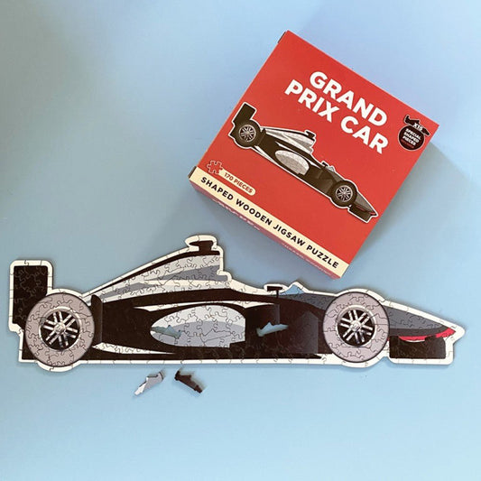 WOODEN SHAPED F1 CAR JIGSAW - Vroom Classics
